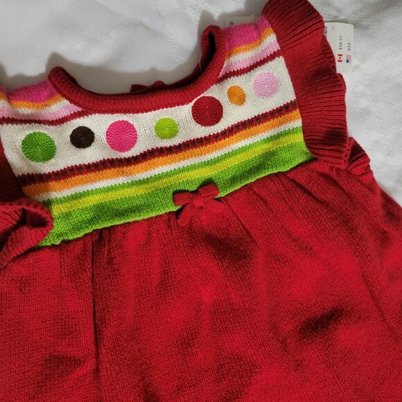 Gymboree Reindeer Frolic 18-24 month NWT sweater dress. Mixed Bin Z31 - Picture 2 of 5